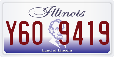 IL license plate Y609419