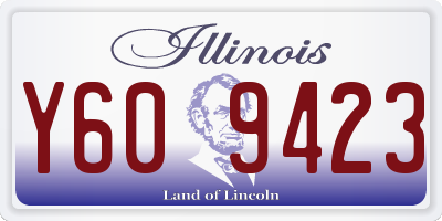 IL license plate Y609423