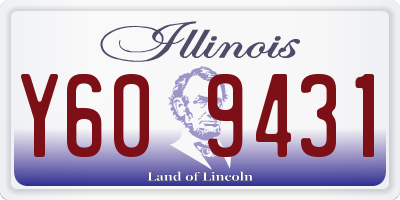 IL license plate Y609431