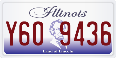 IL license plate Y609436