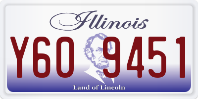 IL license plate Y609451