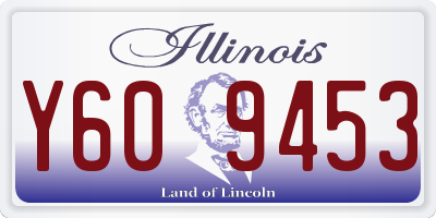 IL license plate Y609453