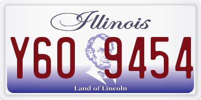 IL license plate Y609454