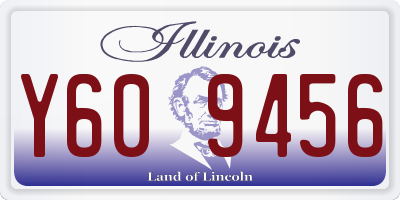 IL license plate Y609456