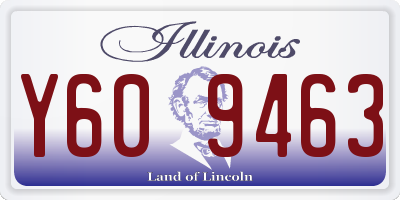 IL license plate Y609463