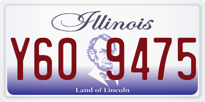 IL license plate Y609475