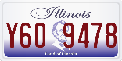 IL license plate Y609478