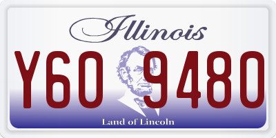 IL license plate Y609480