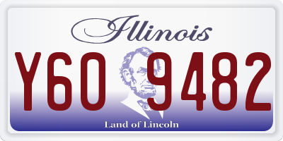 IL license plate Y609482
