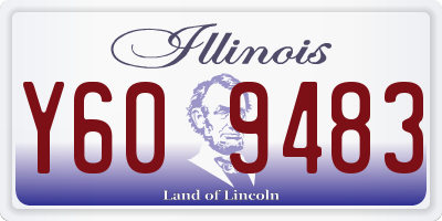IL license plate Y609483
