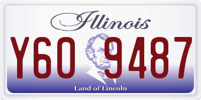 IL license plate Y609487