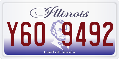 IL license plate Y609492