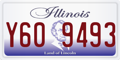 IL license plate Y609493