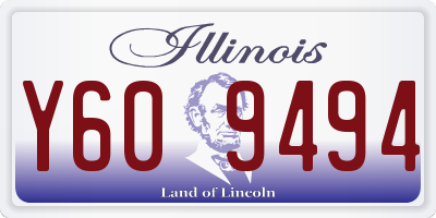 IL license plate Y609494