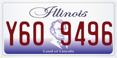 IL license plate Y609496