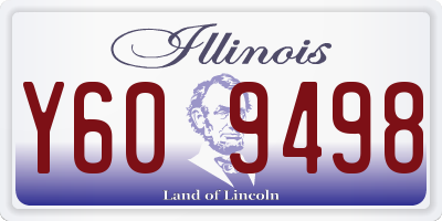 IL license plate Y609498