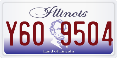 IL license plate Y609504