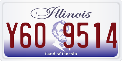 IL license plate Y609514