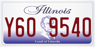 IL license plate Y609540