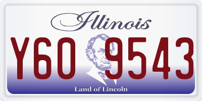 IL license plate Y609543