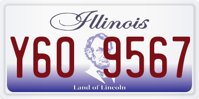 IL license plate Y609567