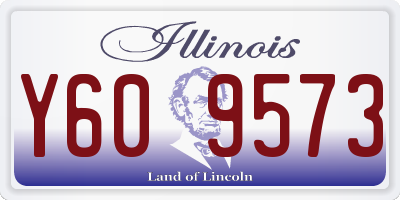 IL license plate Y609573