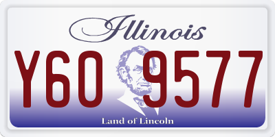 IL license plate Y609577