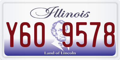IL license plate Y609578