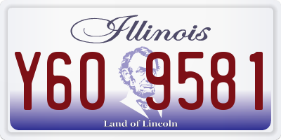 IL license plate Y609581