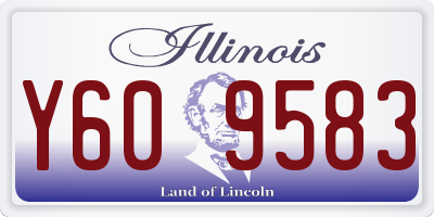 IL license plate Y609583