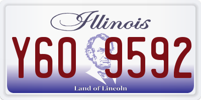 IL license plate Y609592