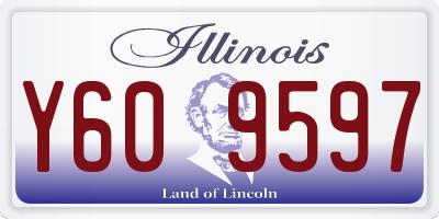 IL license plate Y609597