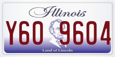 IL license plate Y609604