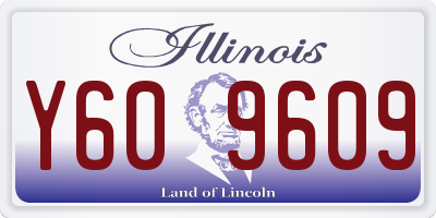 IL license plate Y609609