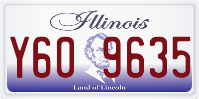 IL license plate Y609635