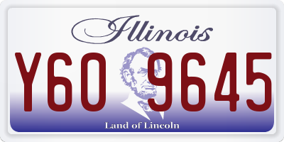 IL license plate Y609645