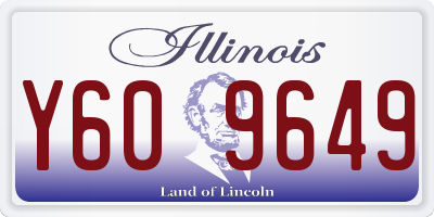 IL license plate Y609649