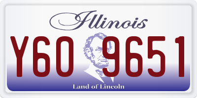 IL license plate Y609651