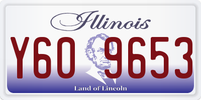 IL license plate Y609653