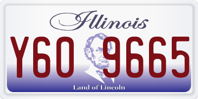 IL license plate Y609665