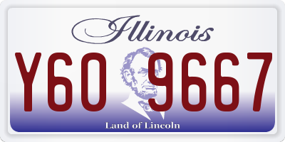 IL license plate Y609667