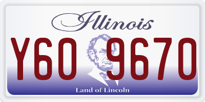 IL license plate Y609670