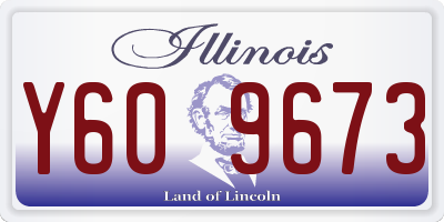 IL license plate Y609673