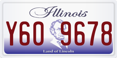 IL license plate Y609678