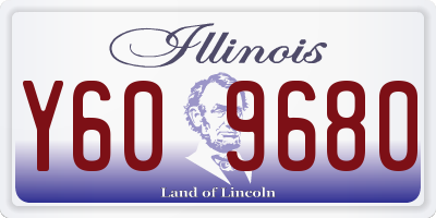 IL license plate Y609680