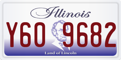 IL license plate Y609682