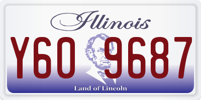 IL license plate Y609687