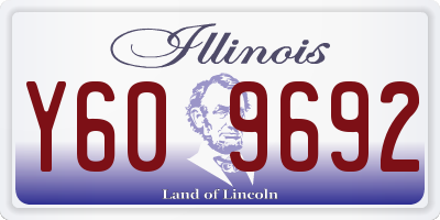 IL license plate Y609692