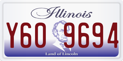 IL license plate Y609694