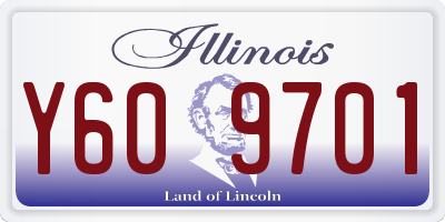 IL license plate Y609701